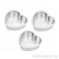 Astra shop 3 Pack Nonstick Mini Heart Shape Pie Pans with Removable Bottom 4-inch Tarts Tartlets Cupcakes Pies Cheesecakes Bread Jelly Pudding Mold - B01M4J5WAP